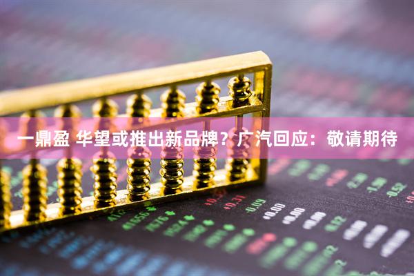一鼎盈 华望或推出新品牌？广汽回应：敬请期待